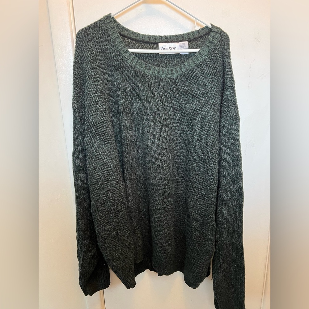 KingSize 5XL Teal Marble Sweater